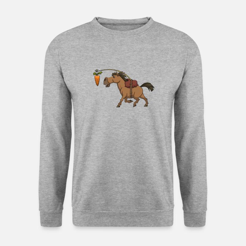 Pony - Unisex Pullover - Weißgrau meliert
