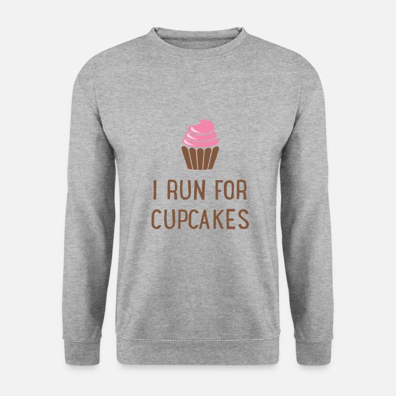 Cupcakes - Unisex Pullover - Weißgrau meliert