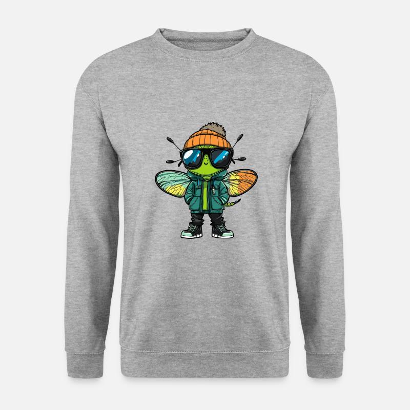 Dragonfly Cool Comic - Unisex Sweatshirt - salt & pepper