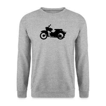 Simson Star Silhouette - Unisex Sweatshirt - salt & pepper - Front - Alina (178cm) & Michal (187cm)