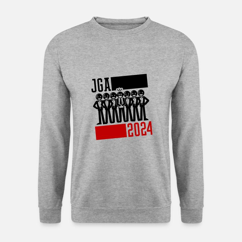 Junggesellenabschied Jga 2024 - Unisex Pullover - Weißgrau meliert