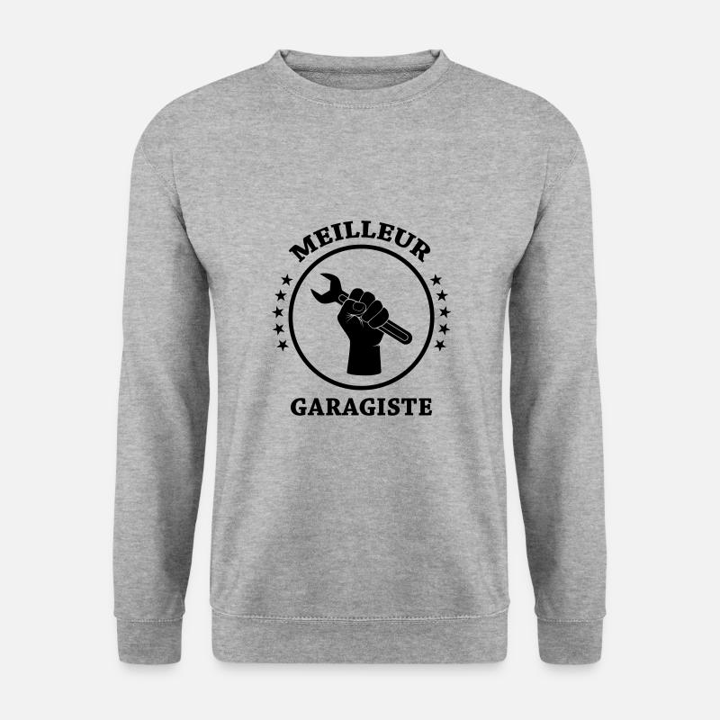 Bester Mechaniker - Unisex Pullover - Weißgrau meliert