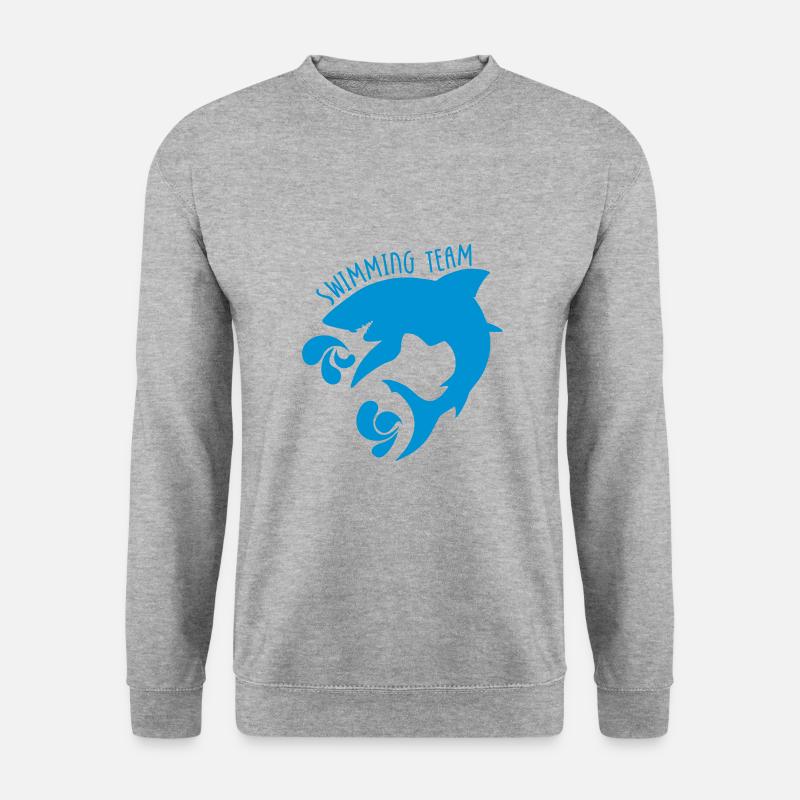 Schwimmteam - Unisex Pullover - Weißgrau meliert