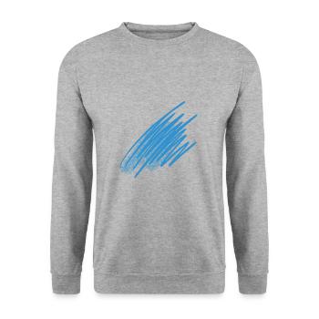 color blob splash painter gift colorful paint - Unisex Sweatshirt - salt & pepper - Front - Alina (178cm) & Michal (187cm)