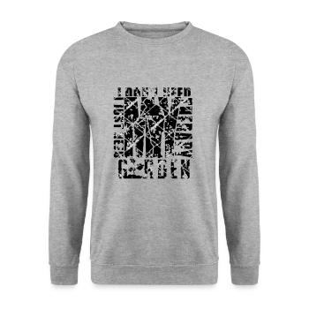 Gardener Garden Garden Gardening - Unisex Sweatshirt - salt & pepper - Front - Alina (178cm) & Michal (187cm)