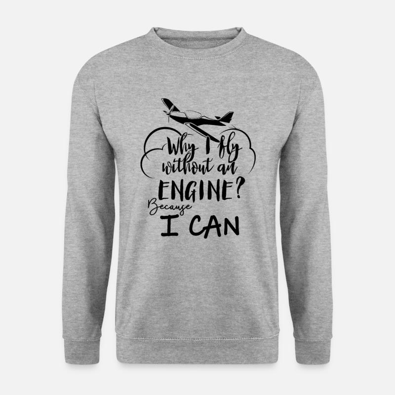 Glider Pilot Gliding Glider Flight - Unisex Sweatshirt - salt & pepper