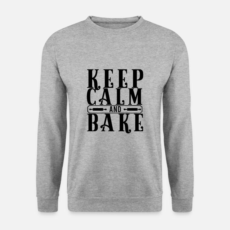 Baking Bäckerin Backen Bäckerei Bäcker - Unisex Pullover - Weißgrau meliert