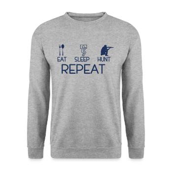 Chasse sauvage Chasse Chasse Chasseurs Chasseurs - Sweat-shirt Unisexe - gris chiné - Devant - Alina (178cm) & Michal (187cm)