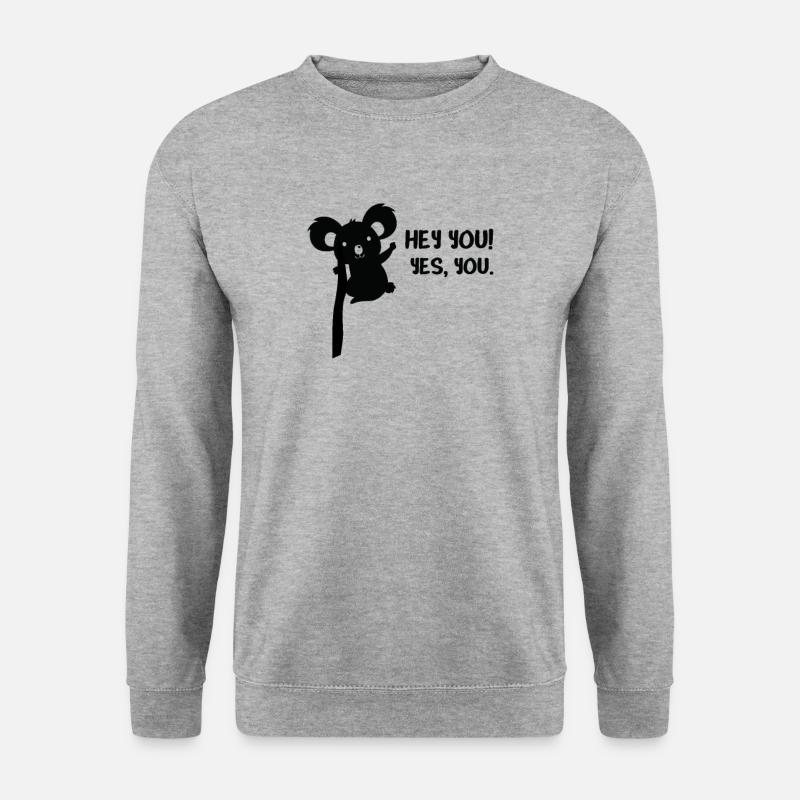 Koala - Unisex Pullover - Weißgrau meliert