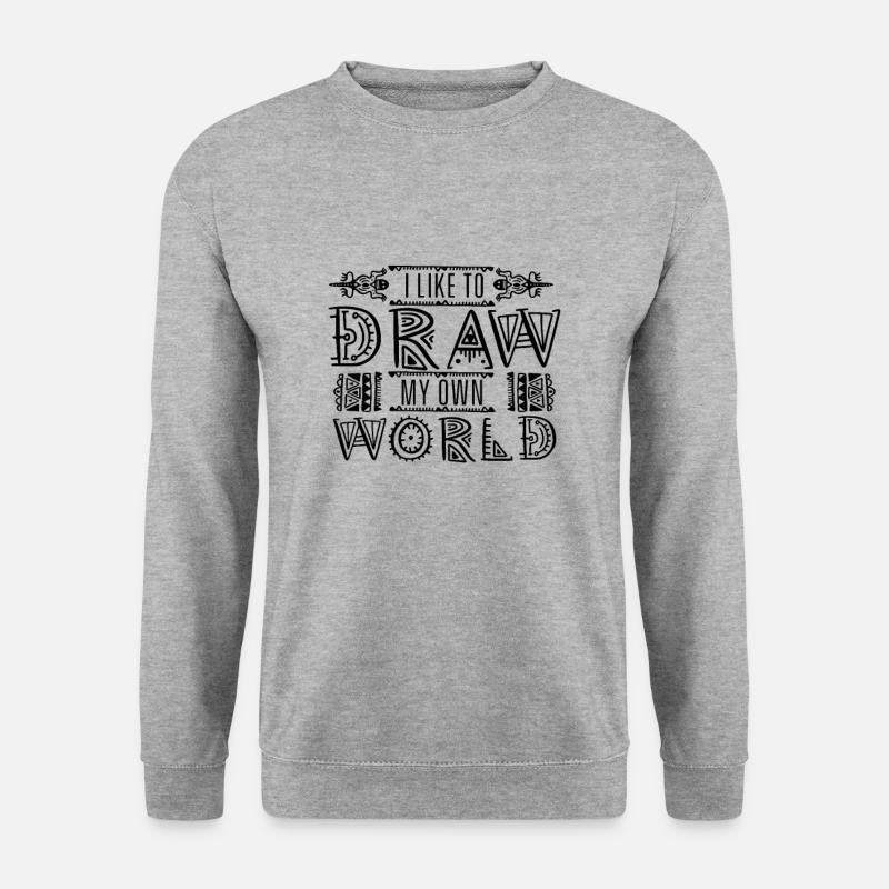Dibujante - Sudadera unisex - jaspeado blanco gris