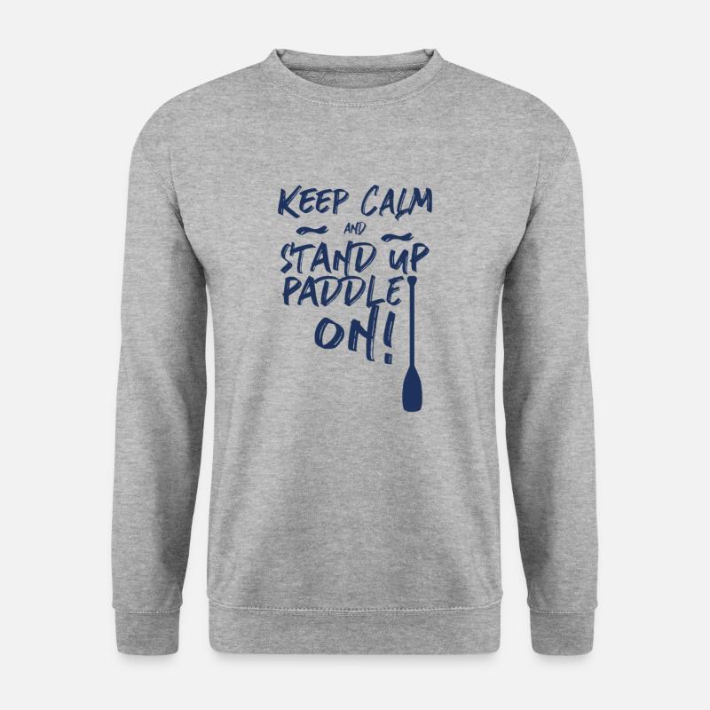 Stand Up Paddler - Unisex Pullover - Weißgrau meliert