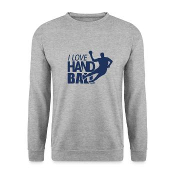 Équipe handball handball handball - Sweat-shirt Unisexe - gris chiné - Devant - Alina (178cm) & Michal (187cm)