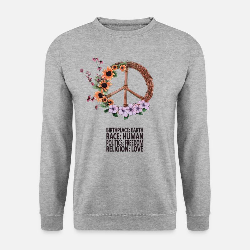 Against racism - Unisex Sweatshirt - salt & pepper