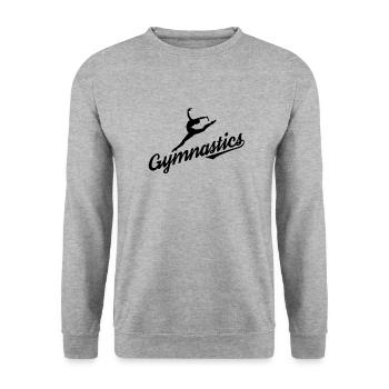 Gymnases au sol - Sweat-shirt Unisexe - gris chiné - Devant - Alina (178cm) & Michal (187cm)