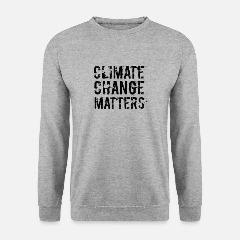 Klimawandel Klimawandel Klimawandel Klimawandel - Unisex Pullover - Weißgrau meliert