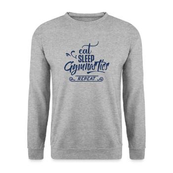 Turner Gymnast Gymnastics Gymnast Gymnastics - Unisex Sweatshirt - salt & pepper - Front - Alina (178cm) & Michal (187cm)