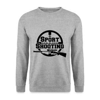 Tireuse Entraîneur Tir Tir sportif Tir sport - Sweat-shirt Unisexe - gris chiné - Devant - Alina (178cm) & Michal (187cm)