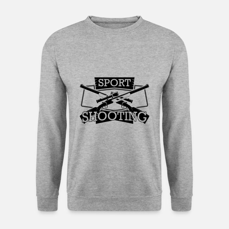 Schießsport - Unisex Pullover - Weißgrau meliert