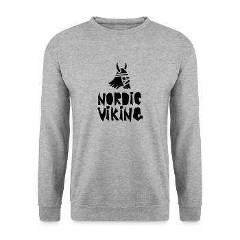 Vikings Vikings Vikings Vikings - Sweat-shirt Unisexe - gris chiné - Devant - Alina (178cm) & Michal (187cm)