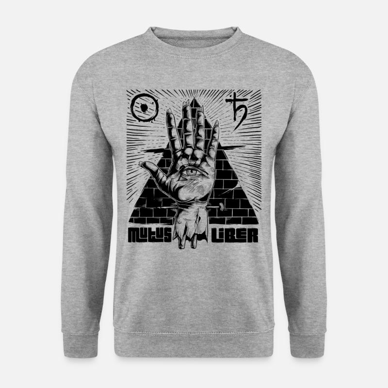 Alchemy Hand B - Unisex Pullover - Weißgrau meliert