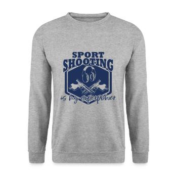 Tir sportif Tir Tir sportif Tireur - Sweat-shirt Unisexe - gris chiné - Devant - Alina (178cm) & Michal (187cm)
