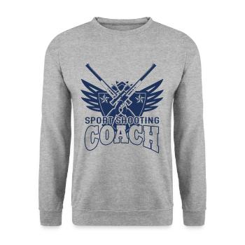 Sports Shooter Shooter Shooting Sports Shooting Rifle - Unisex Sweatshirt - salt & pepper - Front - Alina (178cm) & Michal (187cm)