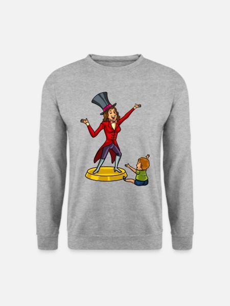 Ringmaster Zirkus Zirkusdirektorin Mama Geschenk - Unisex Pullover - Weißgrau meliert