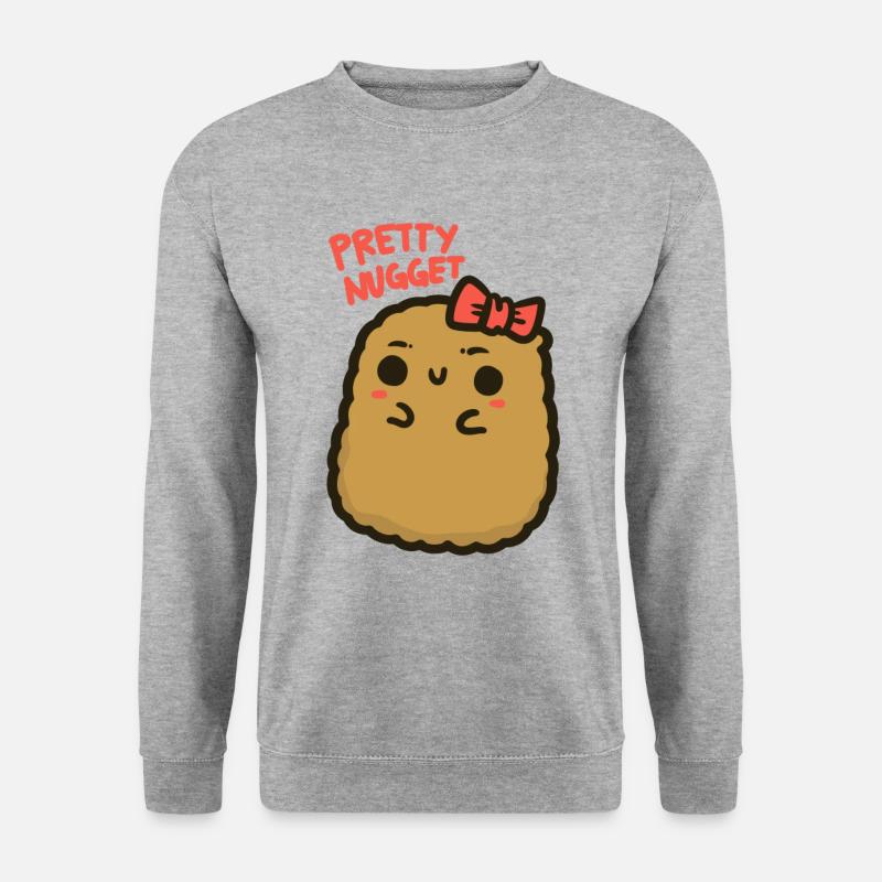 Pretty Nugget - Unisex Pullover - Weißgrau meliert