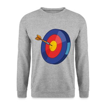Darts Dart Darts Darts Player Player - Sweat-shirt Unisexe - gris chiné - Devant - Alina (178cm) & Michal (187cm)