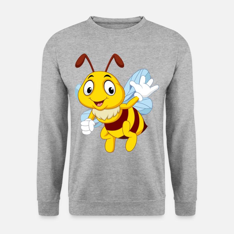 Bee beekeeper gift shirt - Unisex Sweatshirt - salt & pepper