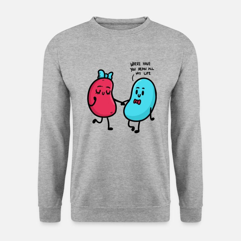 Bean's Partner - Unisex Pullover - Weißgrau meliert