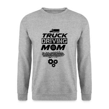 Truck Drivers Trucks Trucks Trucks Truck Drivers - Unisex Sweatshirt - salt & pepper - Front - Alina (178cm) & Michal (187cm)