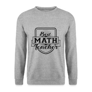 Lehrerin - Unisex Pullover - Weißgrau meliert - Vorne - Alina (178cm) & Michal (187cm)