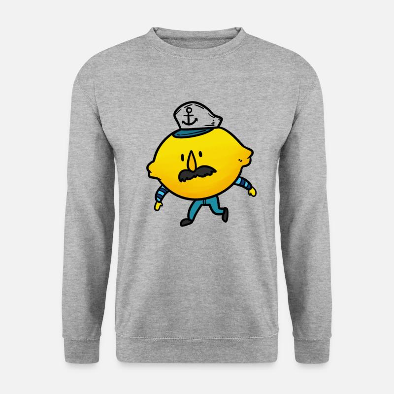 Captain Lemon, lemon - Unisex Sweatshirt - salt & pepper