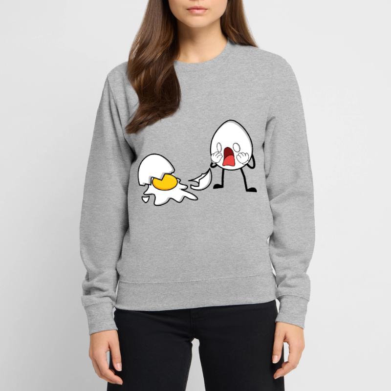 One Egg Down Egg Broken Unisex Sweatshirt