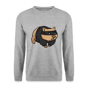 Burger cuisinier cuisinier - Sweat-shirt Unisexe - gris chiné - Devant - Alina (178cm) & Michal (187cm)