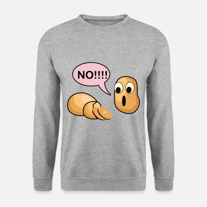 Pomme de terre choc - Sweat-shirt Unisexe - gris chiné