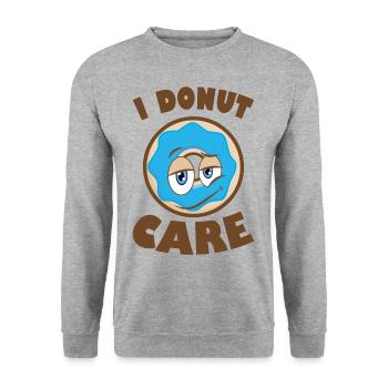 i donut care - Unisex Sweatshirt - salt & pepper - Front - Alina (178cm) & Michal (187cm)