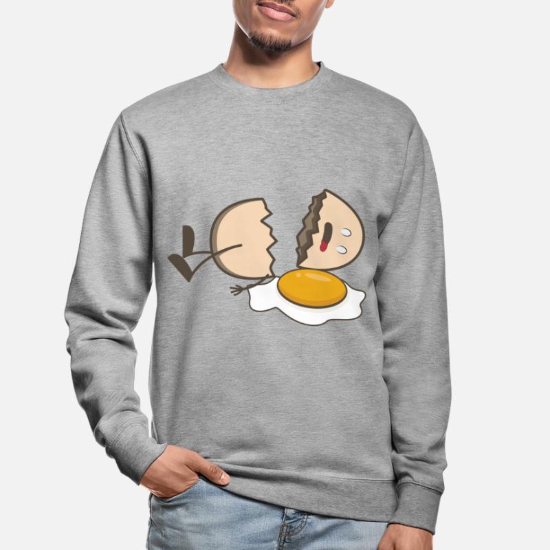 Broken egg. broken egg Unisex Sweatshirt