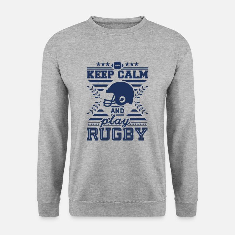 Rugby - Unisex Pullover - Weißgrau meliert