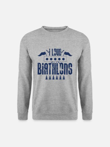 Biathlon athletes - Unisex Sweatshirt - salt & pepper