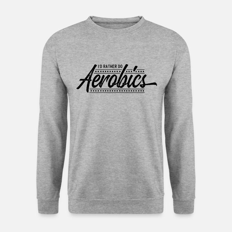 Step Aerobic - Unisex Pullover - Weißgrau meliert