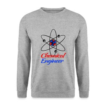 Chemical engineer profession chemistry science - Unisex Sweatshirt - salt & pepper - Front - Alina (178cm) & Michal (187cm)