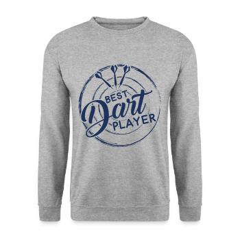 Darten - Unisex Pullover - Weißgrau meliert - Vorne - Alina (178cm) & Michal (187cm)