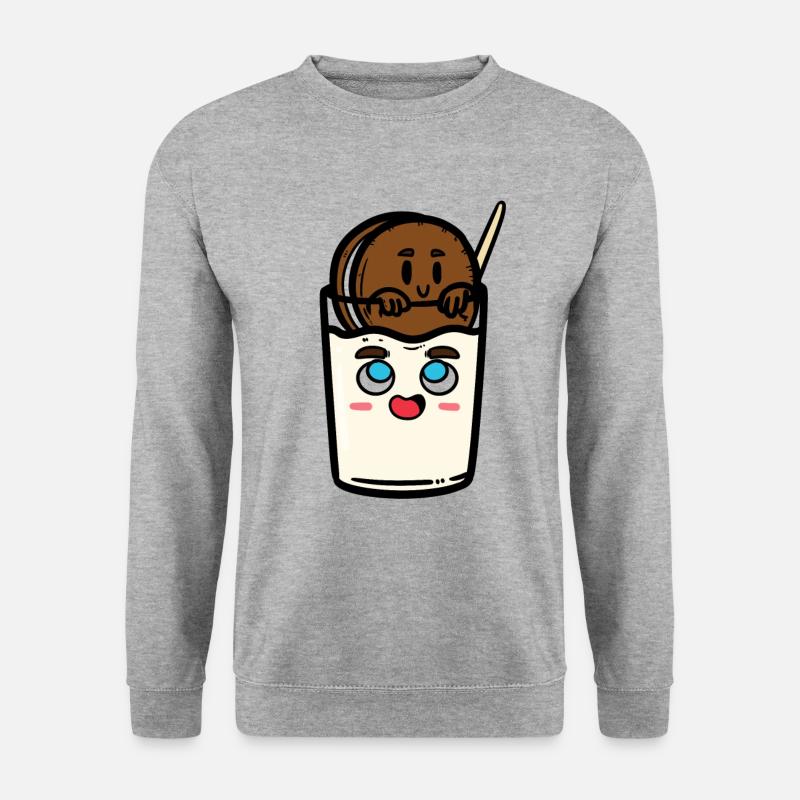 Cookie Dip - Unisex Pullover - Weißgrau meliert