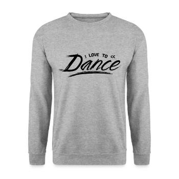 Dance - Unisex Sweatshirt - salt & pepper - Front - Alina (178cm) & Michal (187cm)