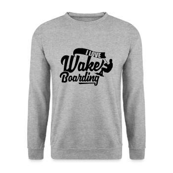 Wakeboard Wakeboard Wakeboard Wakeboard - Unisex Sweatshirt - salt & pepper - Front - Alina (178cm) & Michal (187cm)