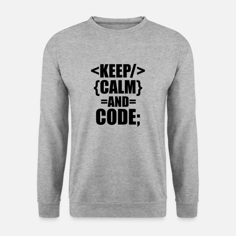 Softwareentwickler - Unisex Pullover - Weißgrau meliert