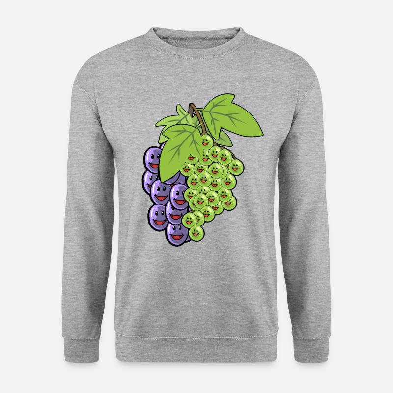 Grapes Grapes Fruit Vine Vegans - Unisex Sweatshirt - salt & pepper
