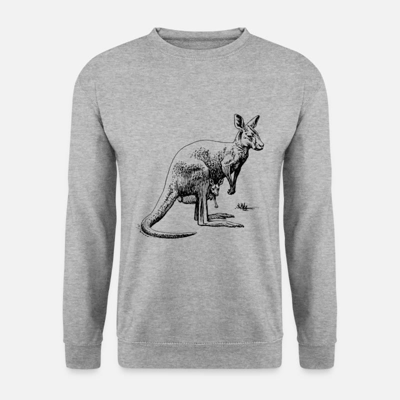 kangaroo - Unisex Sweatshirt - salt & pepper